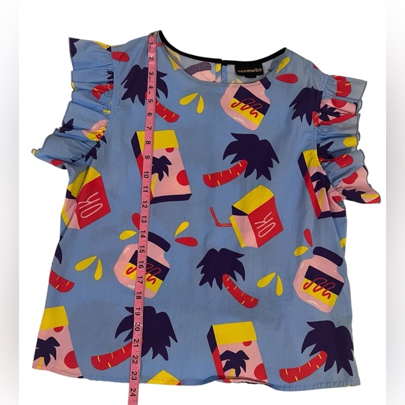 Nooworks Ruffle Top Snacks print - Picture 9 of 9